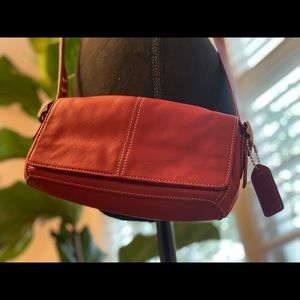 Coach Red Leather Crossbody bag